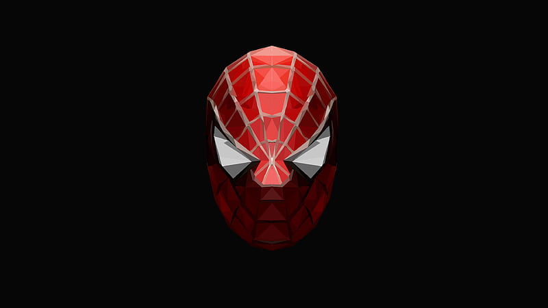 Spiderman Low Poly , spiderman, superheroes, low-poly, artist, artwork, digital-art, behance, HD wallpaper