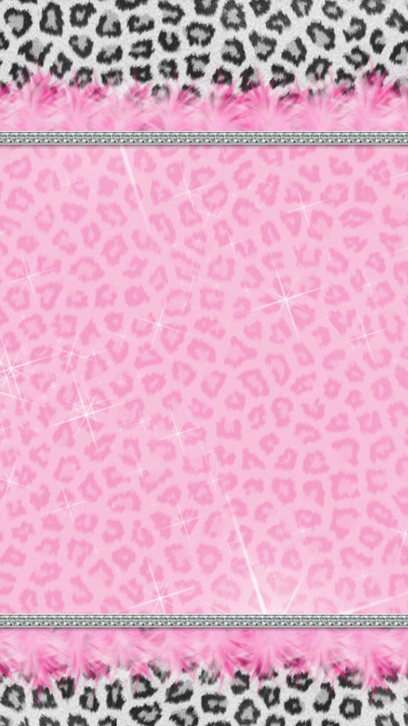 pattern, heart, corazones, leopard, pink, print, HD phone wallpaper