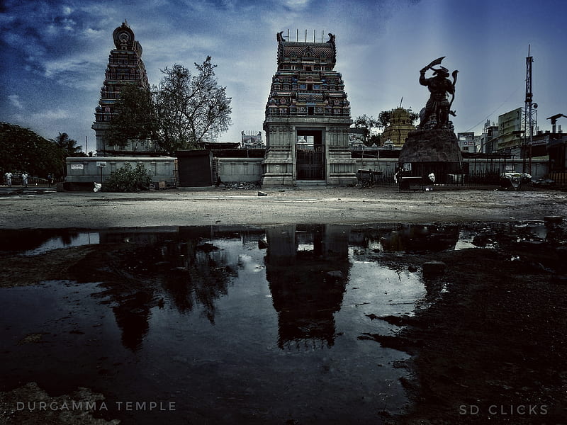 Durgamma temple, bellary, morning, sdclicks, HD wallpaper