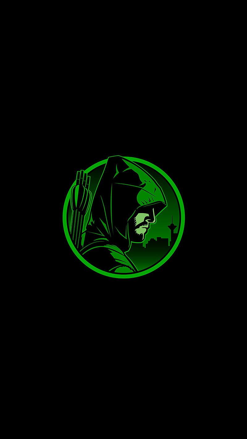 Arrow Logo , oliver queen, the arrow, the green arrow, HD phone wallpaper