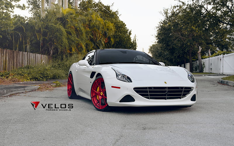 Velos Wheels, tuning, Ferrari California T, 2017 cars, Velos S3, Ferrari, HD wallpaper