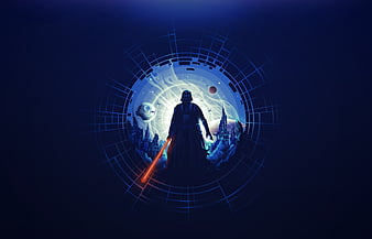 Darth Vader Minimalist, HD wallpaper