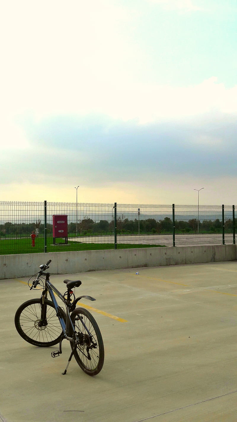 MTB, bicyle, bike, day, noon, sunset, HD phone wallpaper