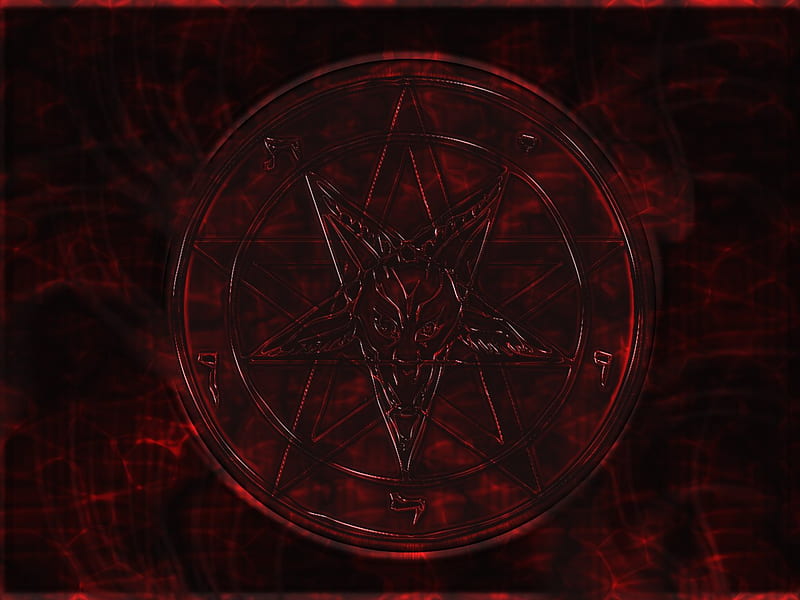 Pentagram Red Dawn, religious symbols, 666, darkness, pentagram, HD wallpaper
