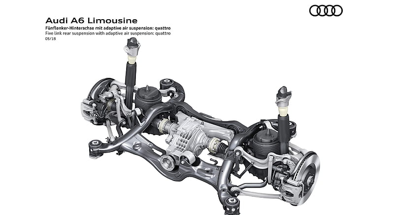 2019 Audi A6 - Five link rear suspension with adaptive air suspension: quattro , car, HD wallpaper