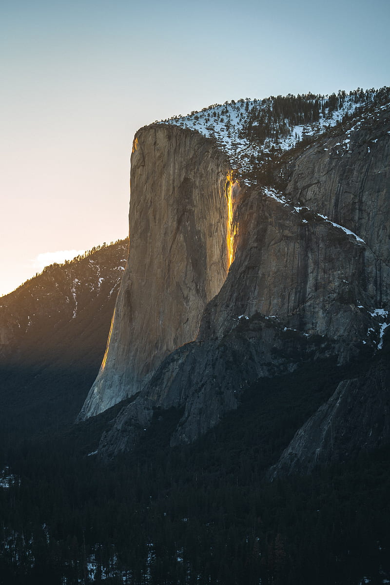 mountain, rock, cliff, landscape, nature, HD phone wallpaper