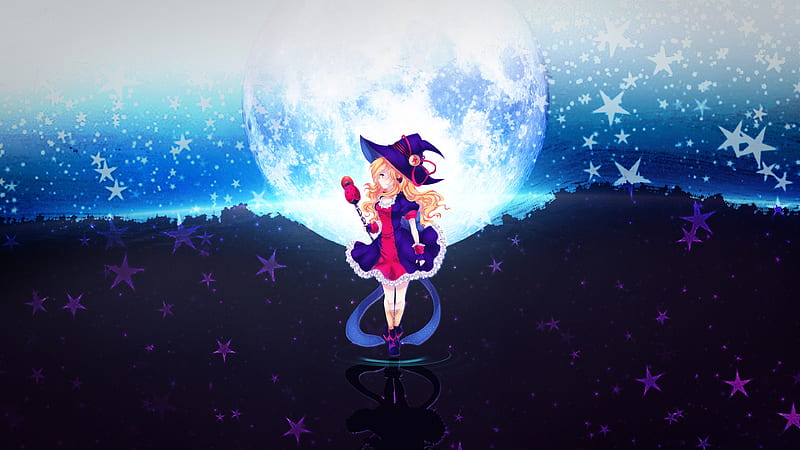 Fire Witch Moonlight Sorrow TinyWars, anime , anime abstract, tinywars, anime background, HD wallpaper
