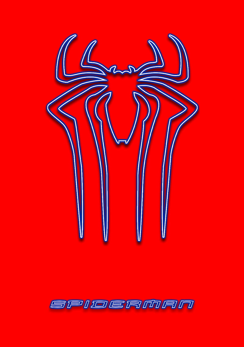 Spiderman, azul, neón, rojo, araña, spidey, Fondo de pantalla de teléfono  HD | Peakpx