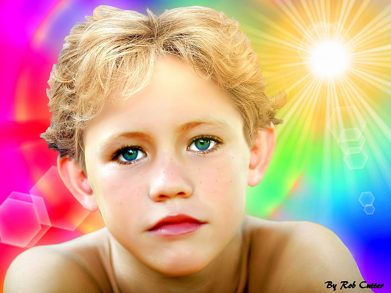 Boy With Blonde Hair and Blue Eyes, boy, blonde, face, child, portrait, eyes,  HD wallpaper | Peakpx