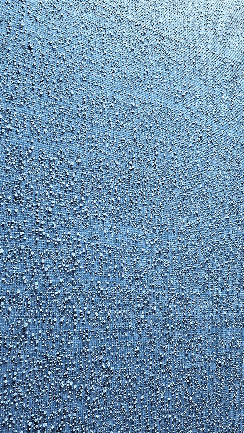 Blue raindrops, texture, HD phone wallpaper