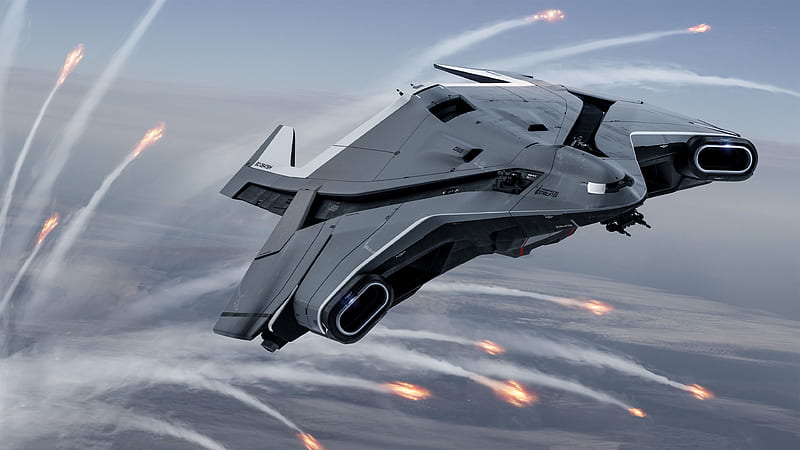 Download wallpaper 1366x768 spaceship, star citizen, video game, tablet,  laptop, 1366x768 hd background, 550