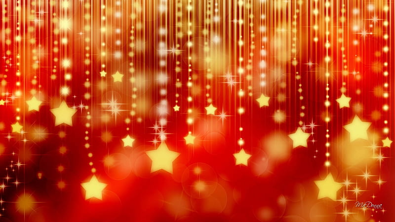 Brillo de estrellas doradas, navidad, rojo, estrellas, bokeh, feliz  navidad, Fondo de pantalla HD | Peakpx