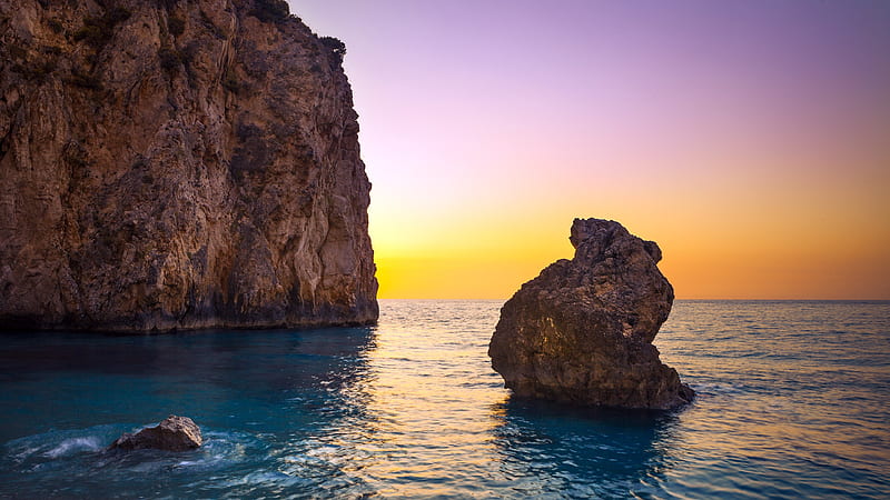 Greece Milos Beach Sunset 2020 Nature Scenery, HD wallpaper