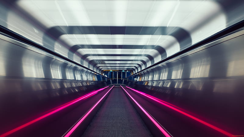 tunnel, oslo, metro, subway, speed, HD wallpaper