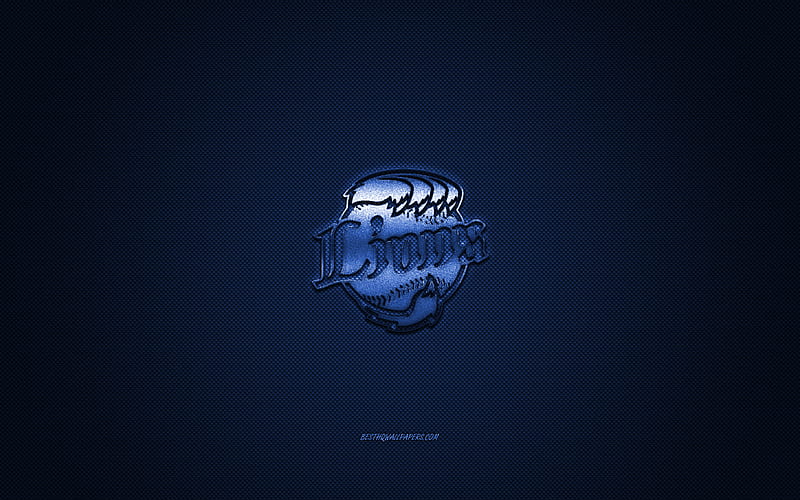 Seibu Lions, creative 3D logo, NPB, blue background, 3d emblem, Japanese baseball team, Nippon Professional Baseball, Tokyo, japan, 3d art, baseball, Seibu Lions 3d logo, HD wallpaper