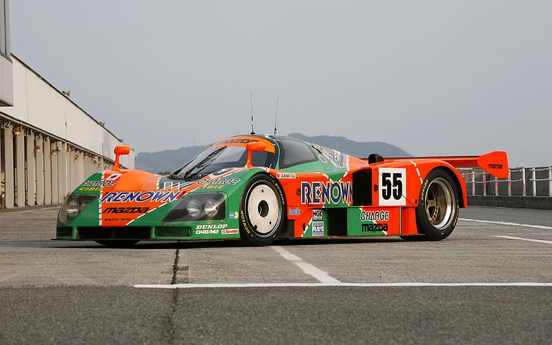 Orange and green Renown Mazda sports coupe, car, Mazda, mazda 787b, vehicle  HD wallpaper | Wallpaper Flare