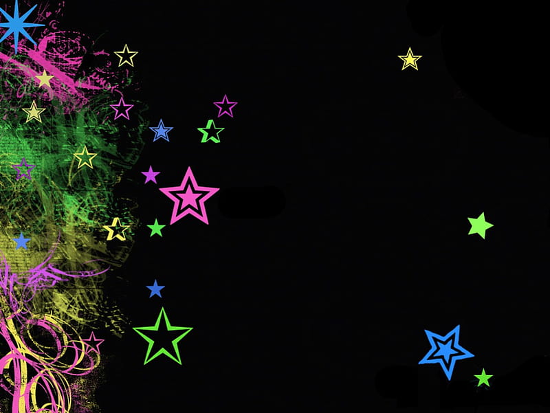 STAR, layout, colorful, star, HD wallpaper