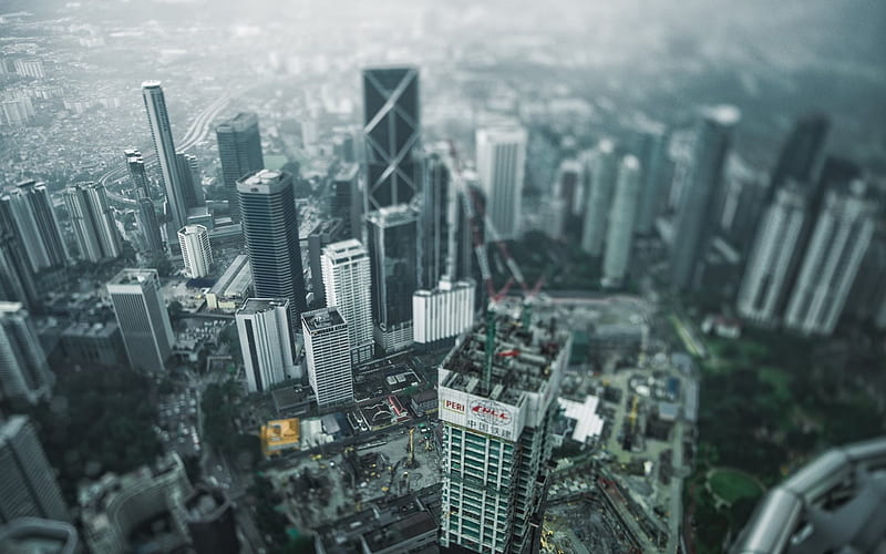 Kuala Lumpur, skyscrapers, city panorama, Malaysia, HD wallpaper