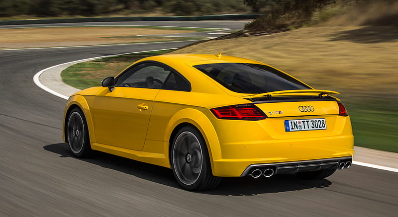2015 Audi TTS (Vegas Yellow) - Rear , car, HD wallpaper