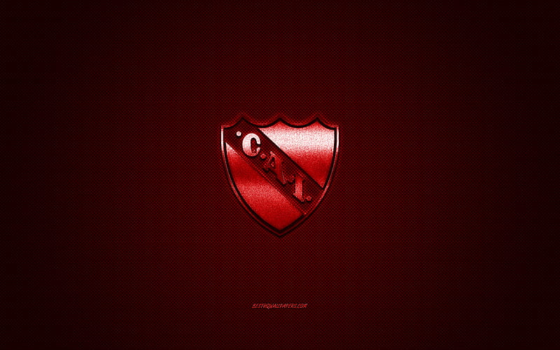 Club Atletico Independiente, creative 3D logo, red background, 3d
