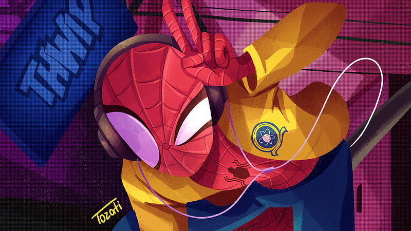 Spider Homecoming, spiderman, superheroes, digital-art, , artwork, HD wallpaper