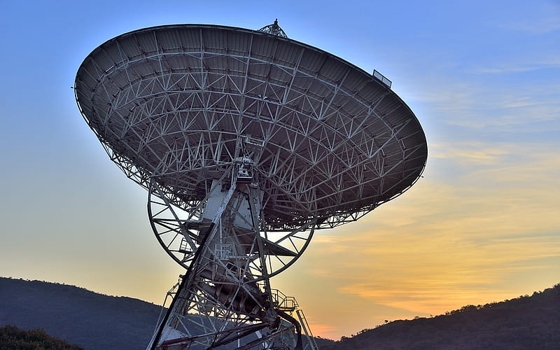 Large antenna, astronomical observatory, telescope, space exploration, R, HD wallpaper