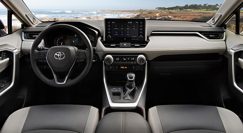 2019 Toyota RAV4 Limited (Color: Magnetic Gray) - Interior, Cockpit , car, HD wallpaper