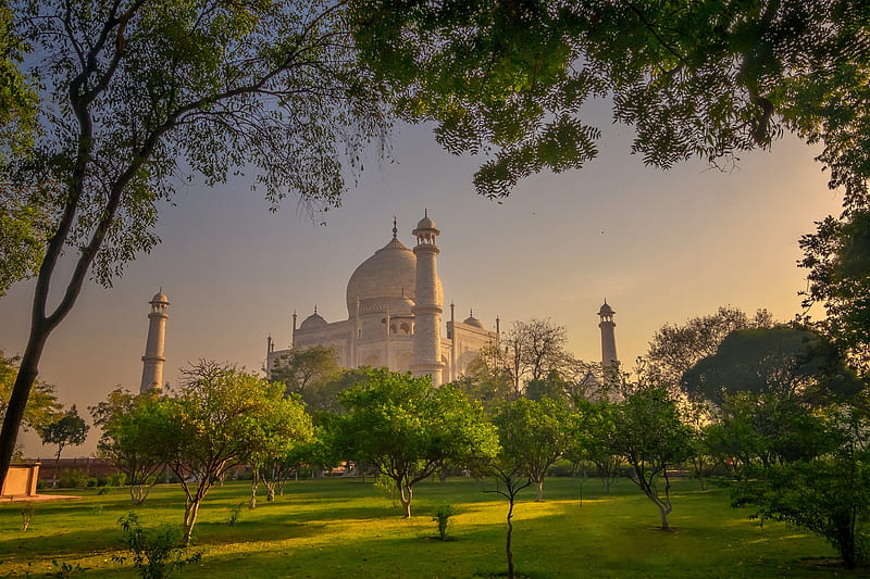 Monuments, Taj Mahal, Agra, India, HD wallpaper