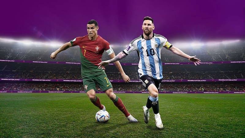 Ronaldo vs Messi FIFA World Cup 2022, HD wallpaper