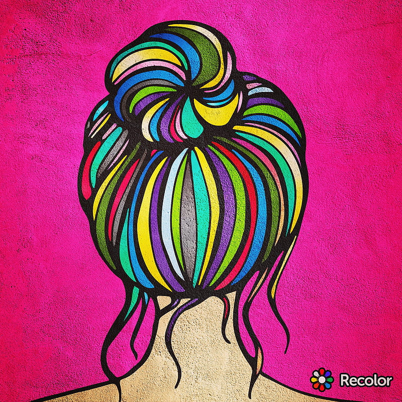 Takashi69 6ix9ine, colorful, colors, gang, hair, ponytail, rainbow, HD phone wallpaper
