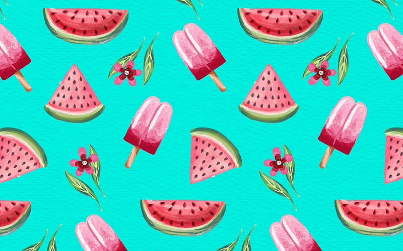 Watermelon Summer Desktop Wallpaper  Summer wallpaper Desktop wallpaper  Summer beach wallpaper