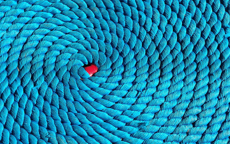 blue ropes background, rope spiral texture, macro, twisted rope texture, rope circles, blue backgrounds, rope textures, background with ropes, ship ropes, HD wallpaper