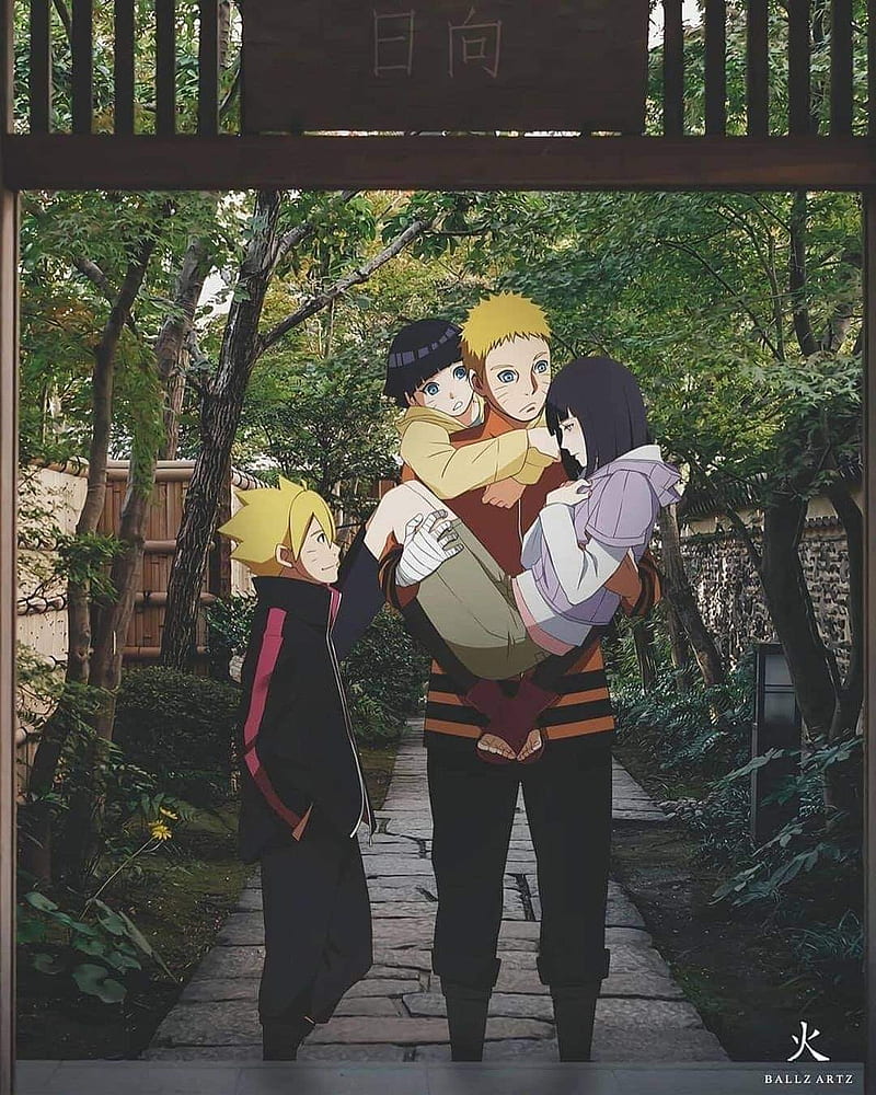 Naruto,Hinata,Boruto,Himawari[naruto Family]