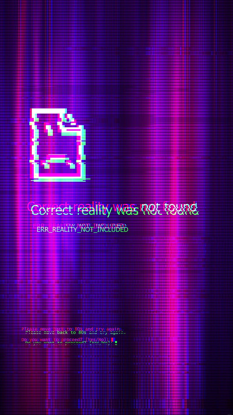 Reality is glitched, file not found, glitch, HD phone wallpaper