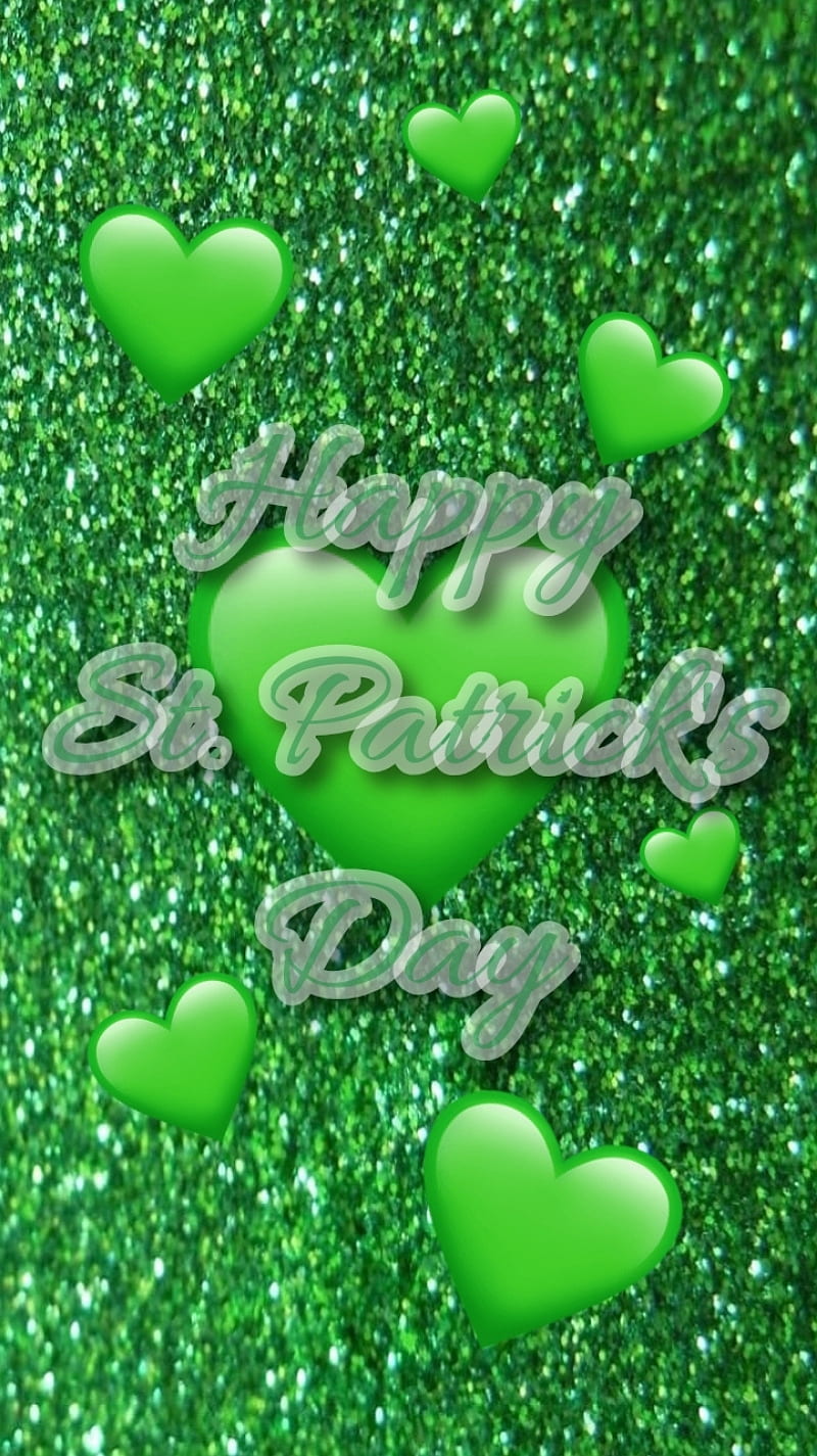 St patty, green, corazones, hearts , st patricks, HD phone wallpaper