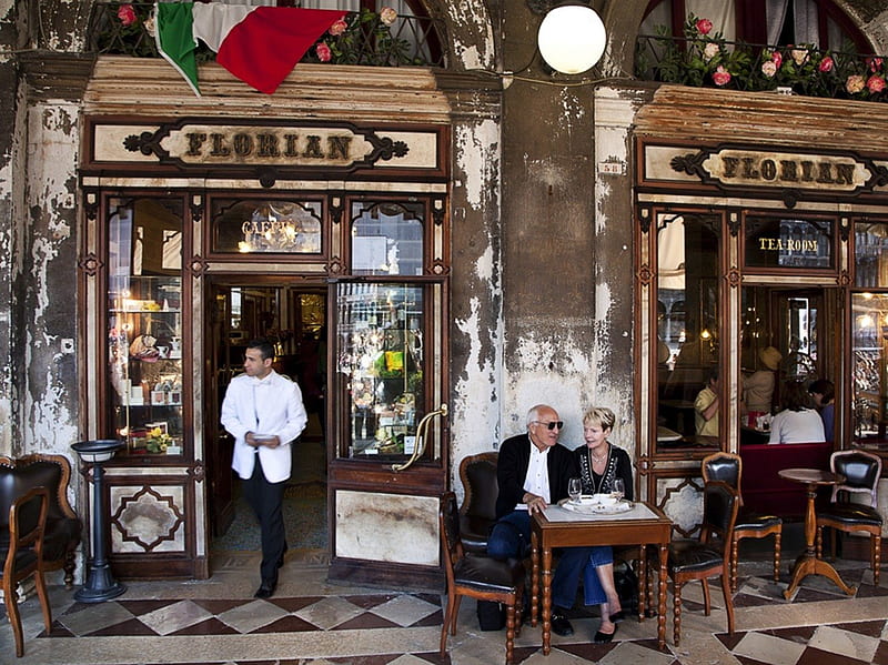 Caffe Florian, cool, graphy, travel, place, caffe, HD wallpaper