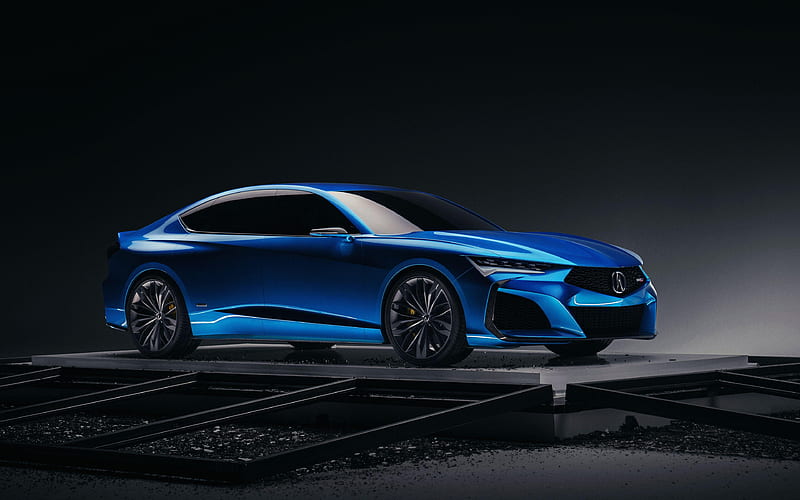 Acura Type S Concept side view, 2019 cars, supercars, 2019 Acura Type S, japanese cars, Acura, HD wallpaper