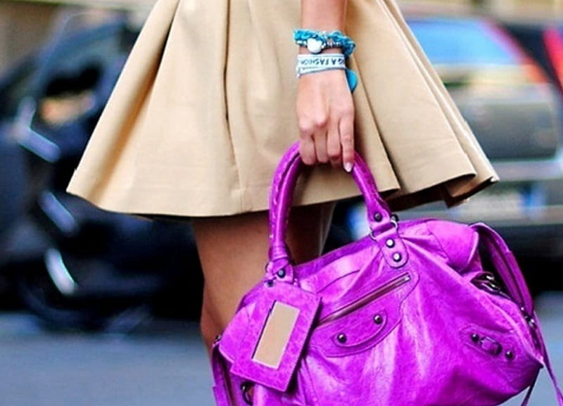 Purple Accessories, accessories, for girl, purple bag, color, glamour, fashion, HD wallpaper