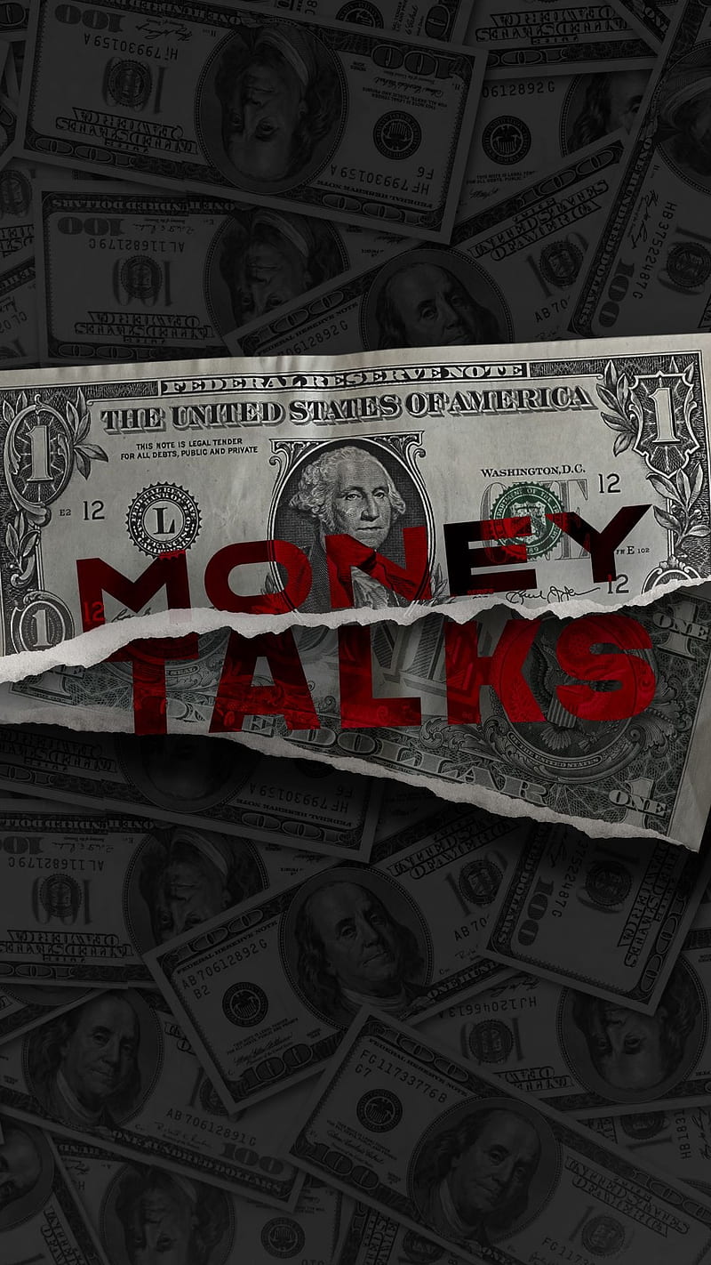 Money talks, sayings, 1 dollar, dollar, HD phone wallpaper