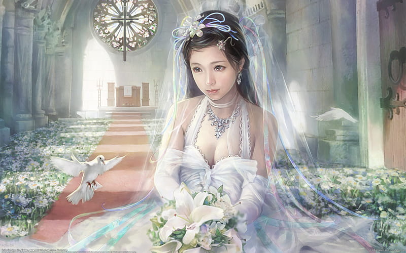 Fantasy-CG-Character i-chen-lin-06-Bride, HD wallpaper
