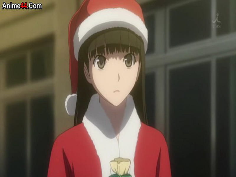 Santa girl, cute, hot, anime, other, HD wallpaper | Peakpx