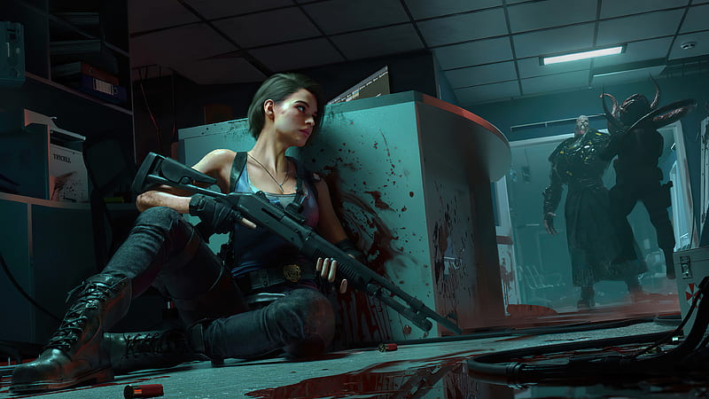 Jill Valentine Nemesis Resident Evil 3 Shotgun Resident Evil 3, HD wallpaper