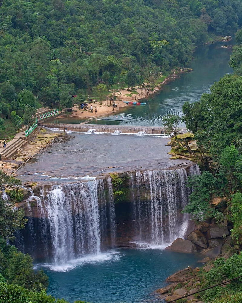 Waterfalls, beauty, nature, karnataka, waterfall, HD phone wallpaper