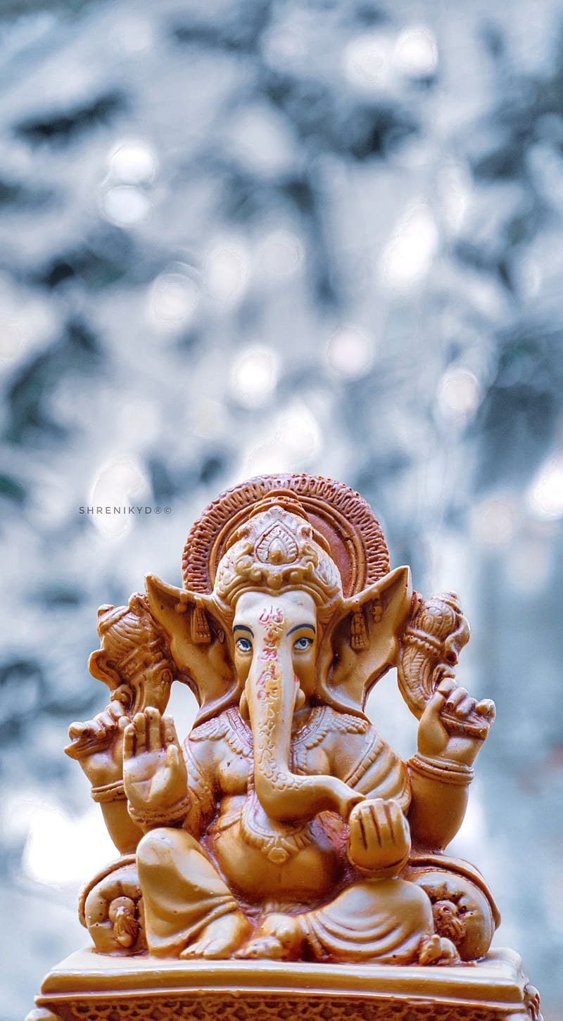 Ganesha, bappa, ganapathi, HD phone wallpaper