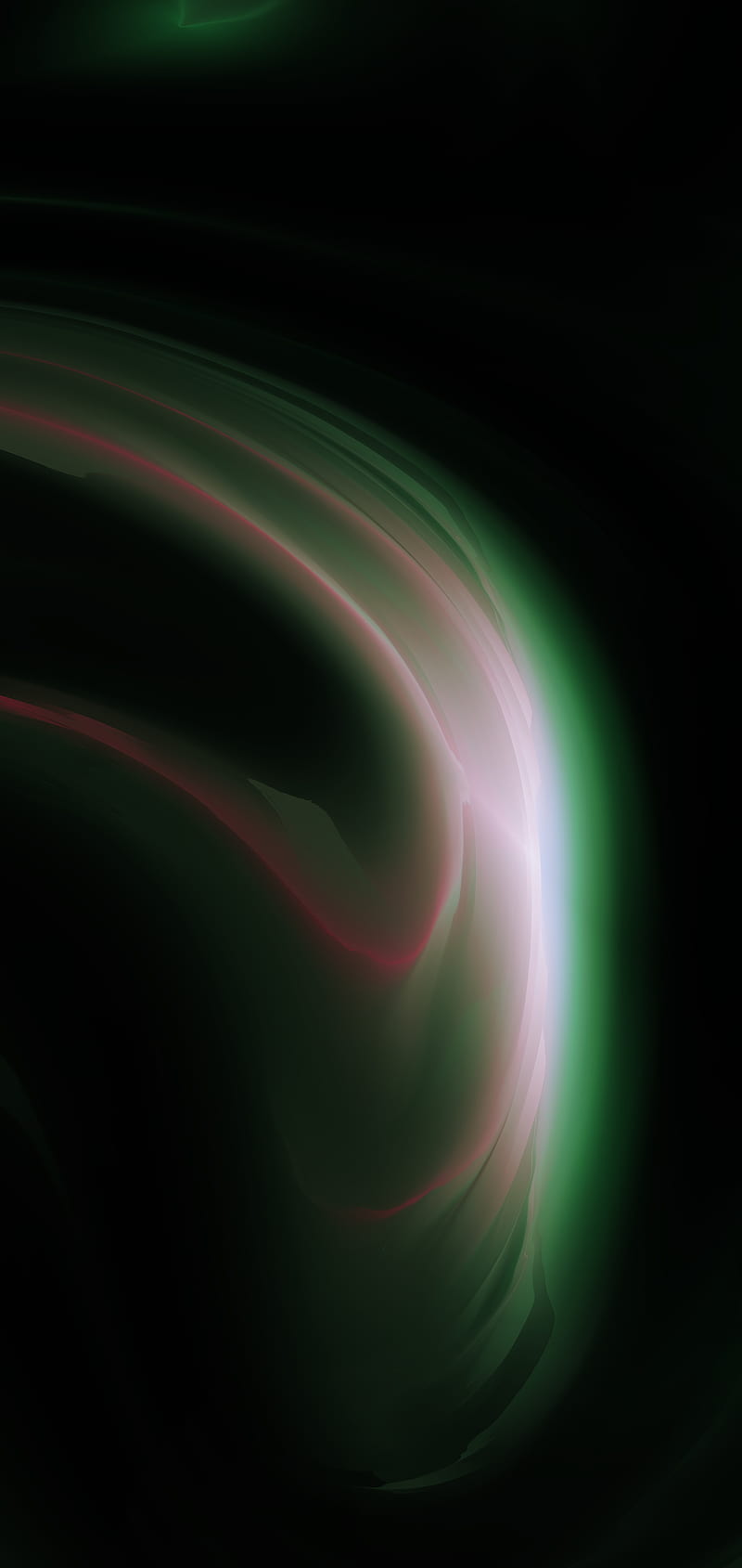 Glitch, amoled, black, dark, effects, green, HD phone wallpaper