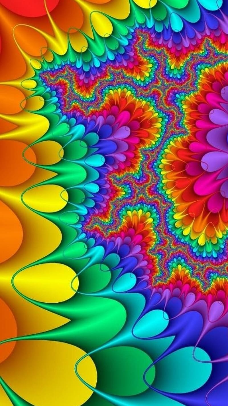 Best Colour Full, fractal art, colour full, HD phone wallpaper | Peakpx