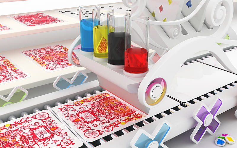 CMYK, process color, four color, printing 3D concepts, printing, CMYK color model, CMYK printing, HD wallpaper