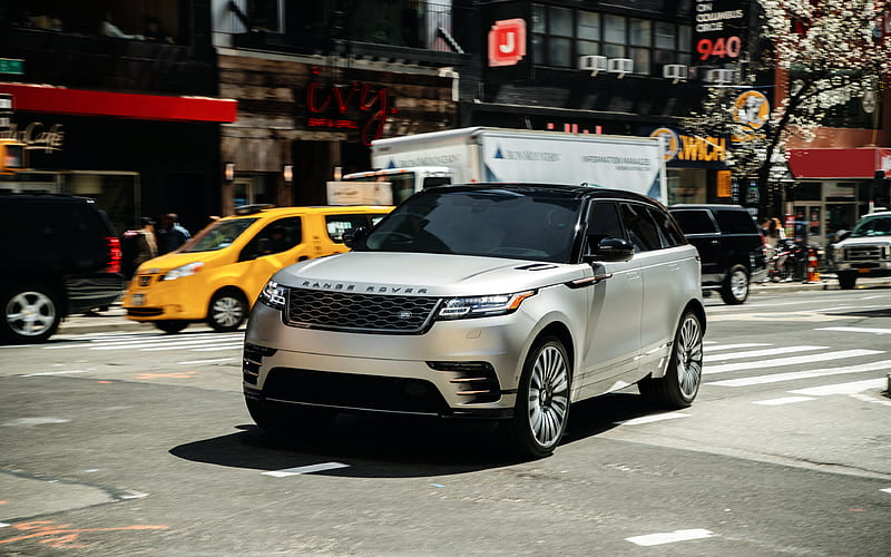 Range Rover Velar R-Dynamic, 2018 cars, SUVs, street, Range Rover, HD wallpaper