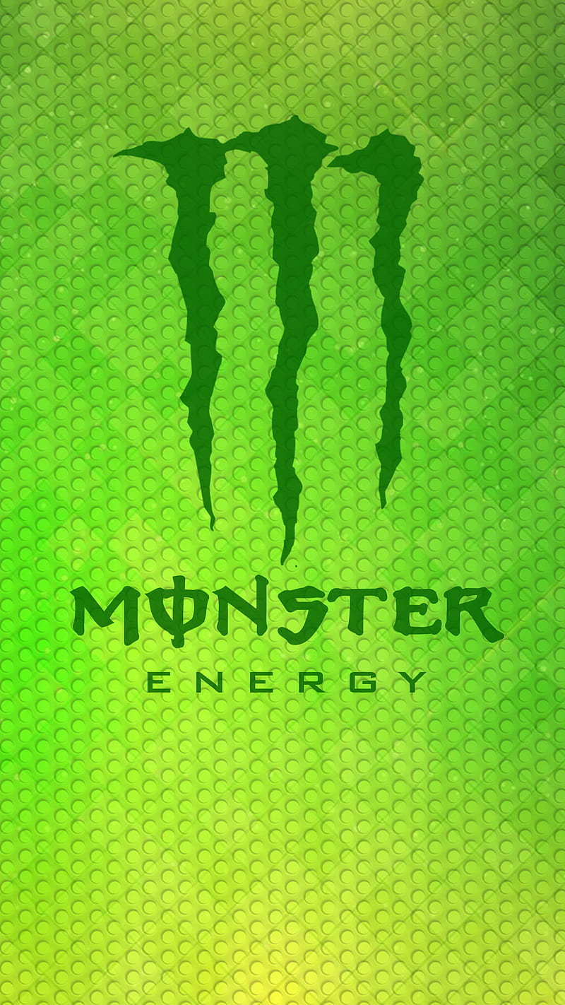 Ergmonster, energi, green, illusion, logo, monster, optical, time, HD phone wallpaper