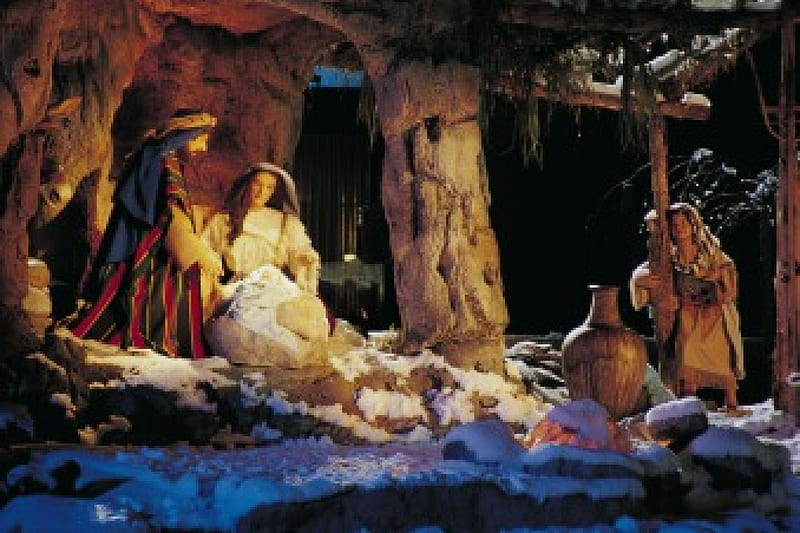 The Reason For The Season, meaning of christmas, manger scene, birth of jesus, birth of christ, nativity scene, HD wallpaper